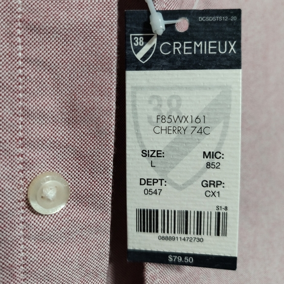 New Men's Classic Reddish Shirt / Size Large - Picture 3 of 7